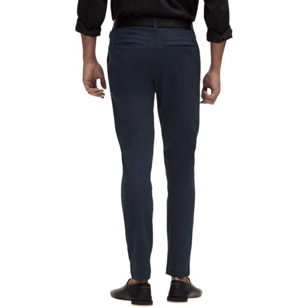 NWT Lululemon ABC Slim Fit Trouser Pants Men‎ 38 x 28 Chino Navy Blue Warpstreme